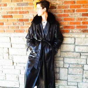 Leather Trench Coat